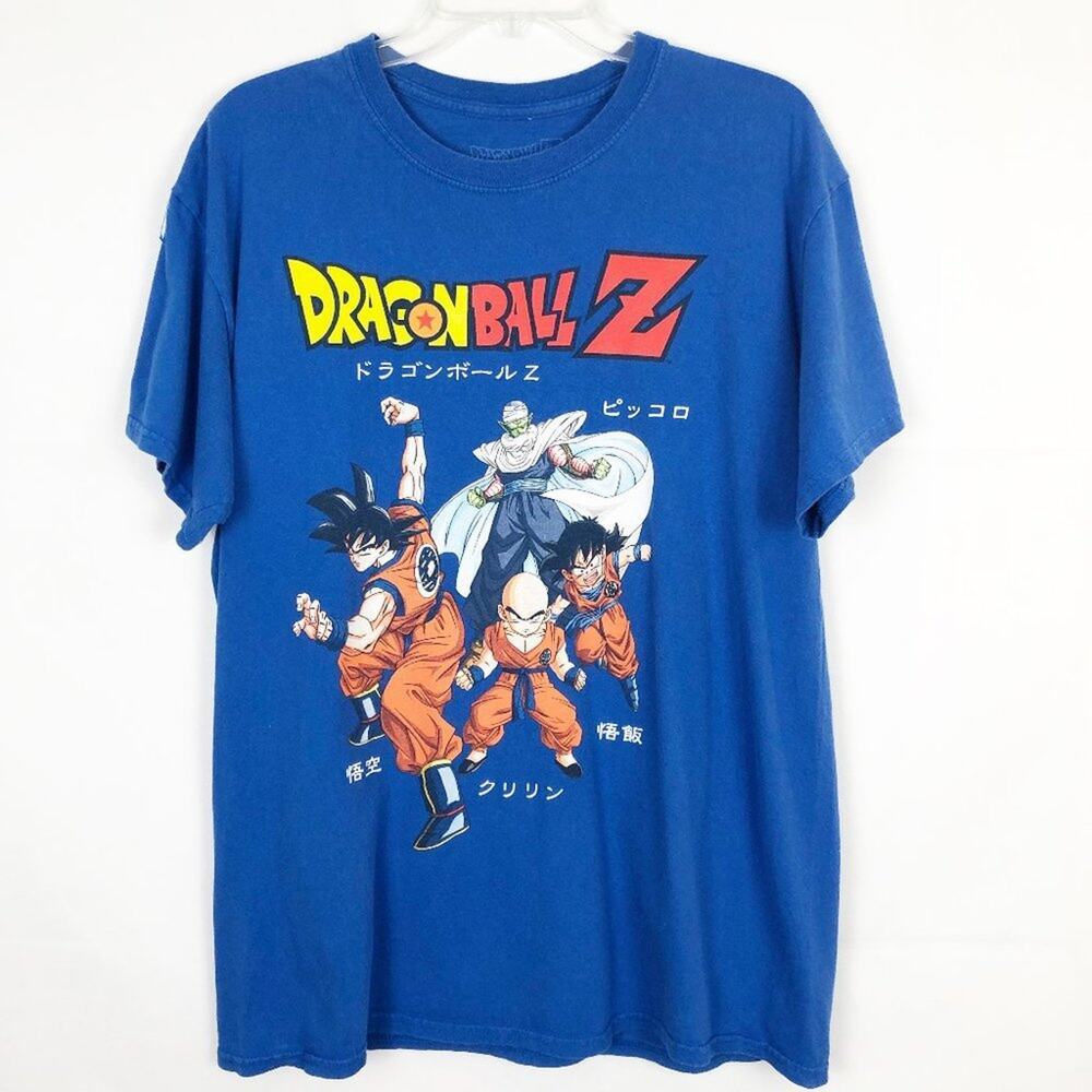 Ripple Junction Men's Dragon Ball Z Blue Tee-Shirt Size L